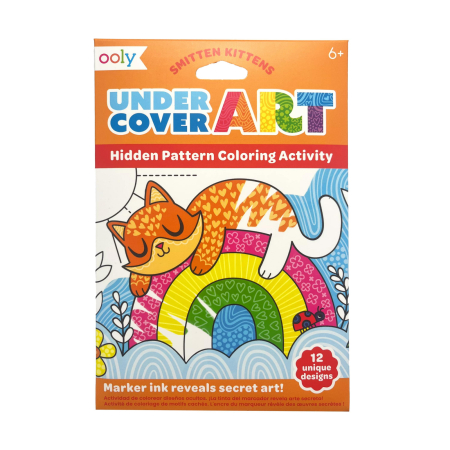 RECHIZITE CREATIVE - Set de colorat cu modele secrete Undercover Art - Pisicute - Ooly - BazaRapid.ro
