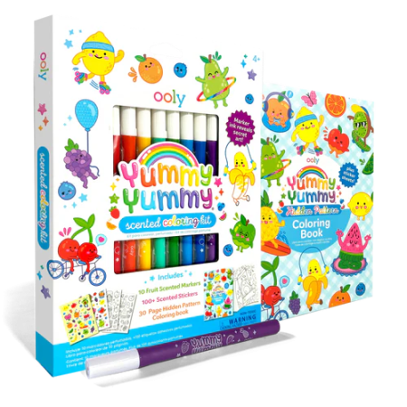 RECHIZITE CREATIVE - Set de Colorat Parfumat Yummy Yummy , 3 A n 1 - Ooly - BazaRapid.ro