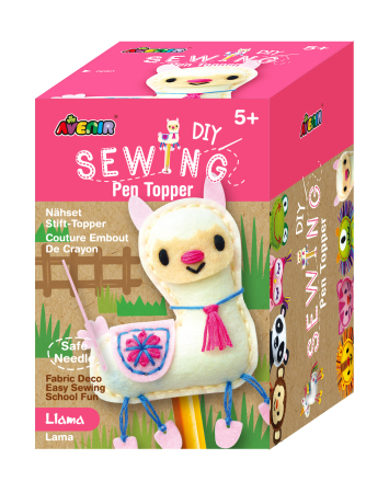 Arts Crafts - Set de cusut DIY - decoratiune topper pentru creion - Lama - Avenir - BazaRapid.ro