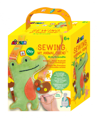 Arts Crafts - Set de cusut Prietenul Meu Animal - Crocodil artistic - Avenir - BazaRapid.ro
