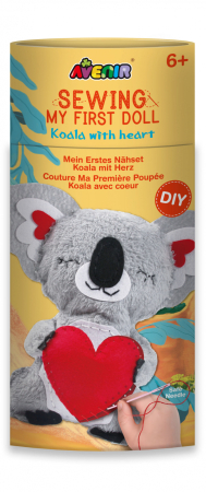 Arts Crafts - Set de cusut Prima Mea Papusa, Koala cu inima - Avenir - BazaRapid.ro