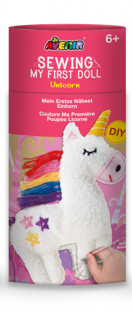 Arts Crafts - Set de cusut Prima Mea Papusa, Unicorn - Avenir - BazaRapid.ro