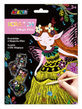 Arts Crafts - Set de razuit - 4 Elfi magici - Avenir - BazaRapid.ro