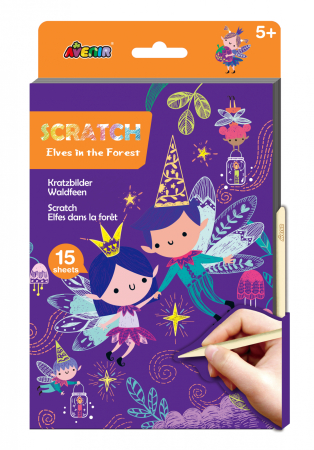 Arts Crafts - Set de razuit A5 - Elfi in padure - Avenir - BazaRapid.ro