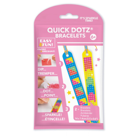 JUCARII - Set DIY creativ - bratari Neon, pictura cu diamante - Diamond Dotz® - BazaRapid.ro
