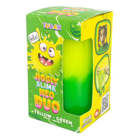 Slime si Jucarii Senzoriale - Set DIY experimente JIGGLY SLIME NEO DUO, GALBEN-VERDE - Tuban - BazaRapid.ro
