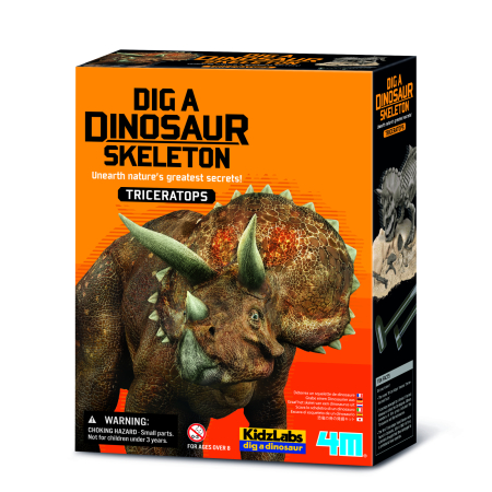 STEM educativ - Set educativ Sapa si descopera Dinozauri - Triceratops - 4M - BazaRapid.ro