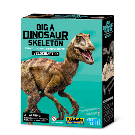 STEM educativ - Set educativ Sapa si descopera Dinozauri - Velociraptor - 4M - BazaRapid.ro