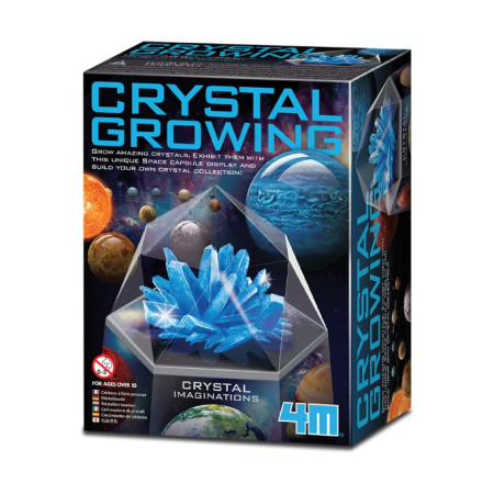 STEM educativ - Set experimente de crescut Cristale, albastru - 4M - BazaRapid.ro