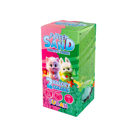 Slime si Jucarii Senzoriale - Set Nisip Pufos - roz si verde - Tuban - BazaRapid.ro