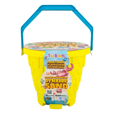 Slime si Jucarii Senzoriale - Set Nisip senzorial modelabil 5 culori cu accesorii - Plaja - Tuban - BazaRapid.ro