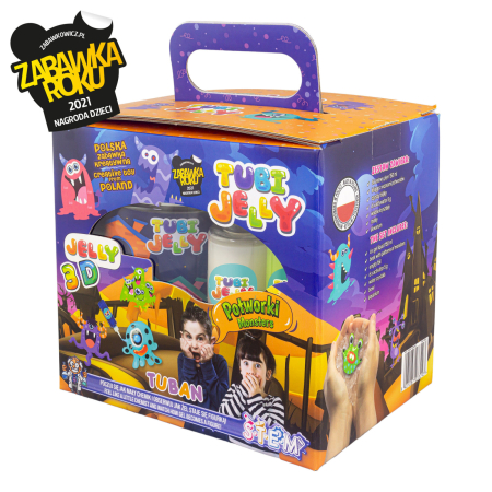 Slime si Jucarii Senzoriale - SET TUBI JELLY (gel modelator) cu 6 culori si acvariu mic , MONSTRUI - Tuban - BazaRapid.ro