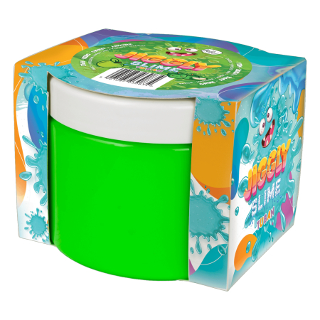 Slime si Jucarii Senzoriale - Slime in cutie JIGGLY SLIME , mar verde, 500 g - Tuban - BazaRapid.ro