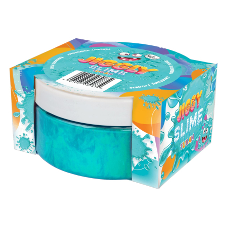 Slime si Jucarii Senzoriale - Slime in cutie JIGGLY SLIME , turcoaz perlat, 200 g - Tuban - BazaRapid.ro