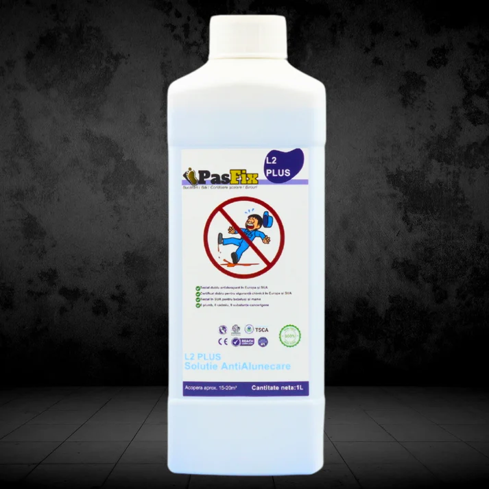 PasFix - Soluție Antialunecare PasFix L2 PLUS 1L - Siguranță profesională pentru băi, bucătării, birouri și coridoare