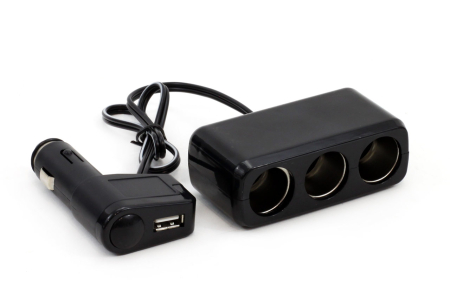 Auto - Moto - Splitter bricheta auto SOC2 3+1 USB
