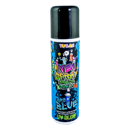 Slime si Jucarii Senzoriale - Spray Creta NEO , albastru, 150 ml - Tuban - BazaRapid.ro