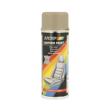 Tuning Auto - Spray vopsea pentru pentru reconditionare tapiterie din piele, 200 ml, culoare Bej Inchis