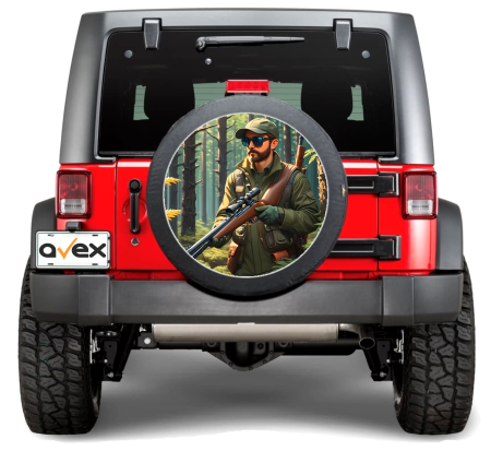 Stickere Auto - Sticker Auto "Roata de Rezerva" rezistenta la intemperii si raze UV, diametru 55 cm, Cod: AVX-RR19