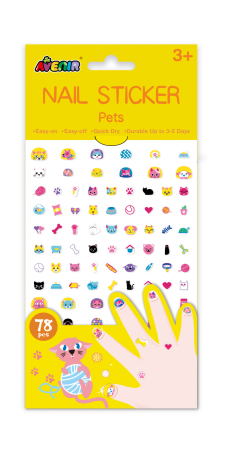 Stickere pentru unghii - Animale prietenoase - Avenir - BazaRapid.ro