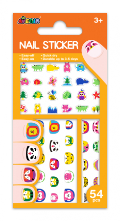 JUCARII - Stickere pentru unghii fosforescente - Animale salbatice - Avenir - BazaRapid.ro