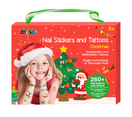 Arts Crafts - Stickere pentru unghii si tatuaje - Craciun - Avenir - BazaRapid.ro