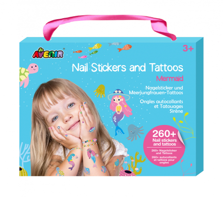 Arts Crafts - Stickere pentru unghii si tatuaje - Sirena - Avenir - BazaRapid.ro