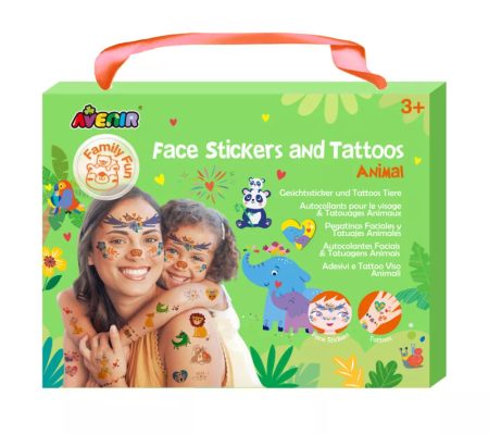 Stickere si tatuaje pentru fata - set parinte-copil - distractie in familie - Avenir - BazaRapid.ro