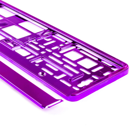 Auto - Moto - Suport numar inmatriculare din plastic, calitate Premium, culoare VIOLET