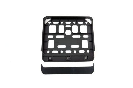 Auto - Moto - Suport numar inmatriculare negru pentru scooter 11.4 x 14cm