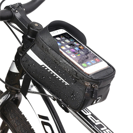Accesorii Biciclete - Suport Telefon IMPERMEABIL tip Geanta, montaj pe Motocicleta sau Bicicleta