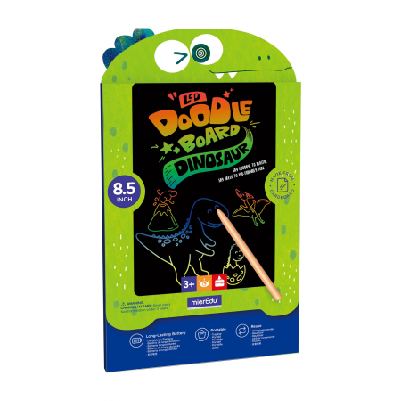 STEM educativ - Tableta de desen LCD - Dinozaur - mierEdu - BazaRapid.ro