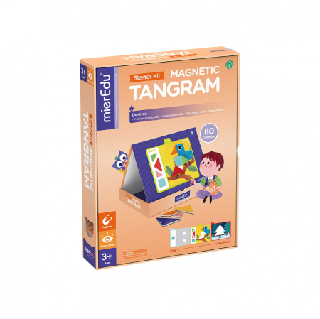 STEM educativ - Tangram magnetic - Starter kit - mierEdu - BazaRapid.ro
