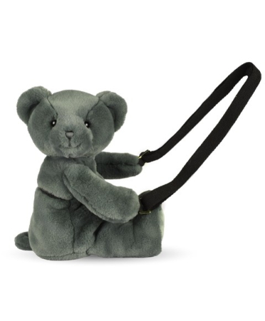 Jucarii Bebelusi si Plus - Ursulet din plus - geanta crossbody adorabila, 30 cm, Kaki - Doudou et Compagnie - BazaRapid.ro