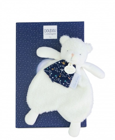 Jucarii Bebelusi si Plus - Ursulet textil Doudou CLAIR DE LUNE, 26 cm - Doudou et Compagnie - BazaRapid.ro