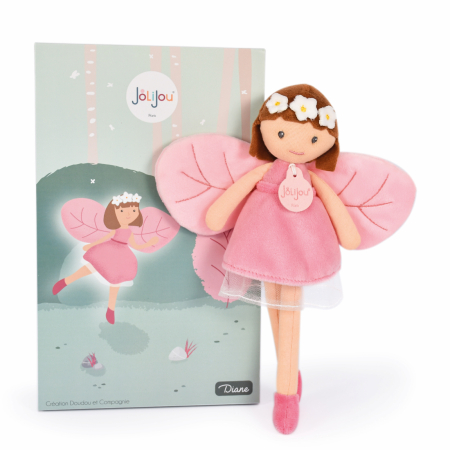 Jucarii Bebelusi si Plus - Zana din plus - Diana, 25 cm, roz - Jolijou - BazaRapid.ro