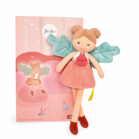 Jucarii Bebelusi si Plus - Zana din plus - Gaia, 25 cm, rosu - Jolijou - BazaRapid.ro