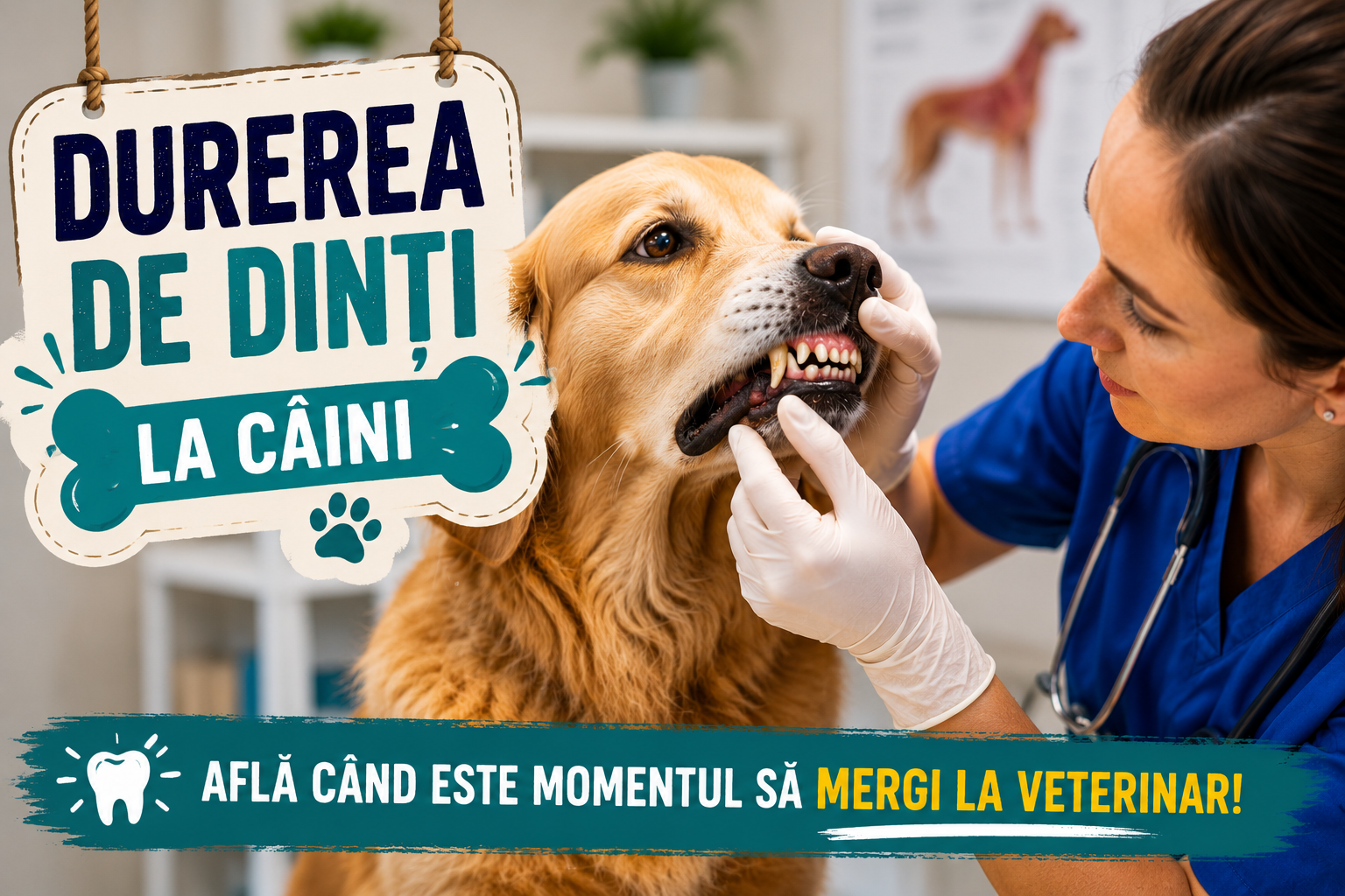 Durerea de dinți la câini – semne pe care nu trebuie să le ignori