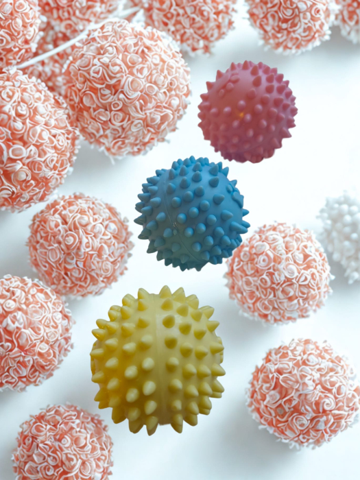 Minge din cauciuc cu țepi pentru câini, 6,5 cm [4]