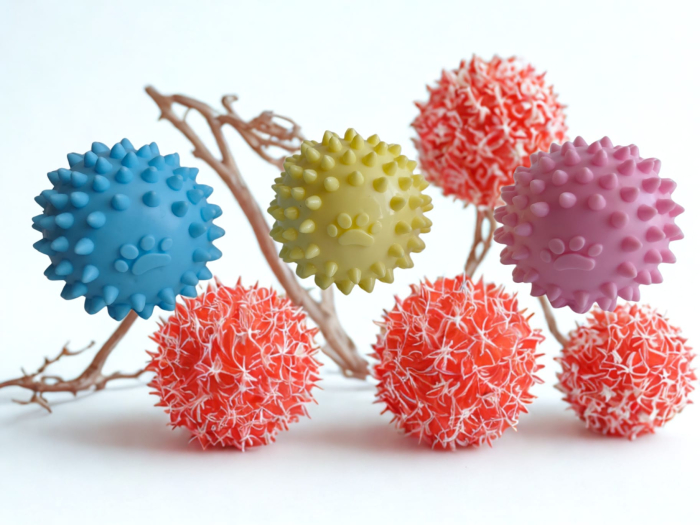 Minge din cauciuc cu țepi pentru câini, 6,5 cm [3]