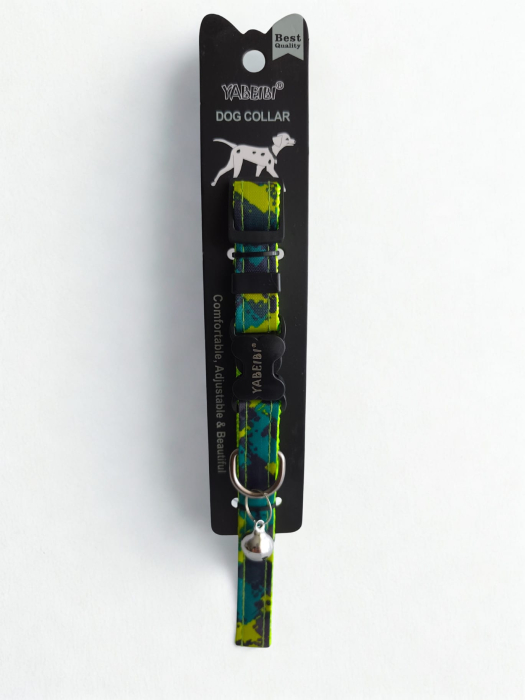 Zgardă pentru câini din chingă nylon, reglabilă, 40 cm [2]