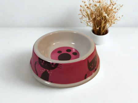 Castron din plastic pentru animale, 11 cm, [0]