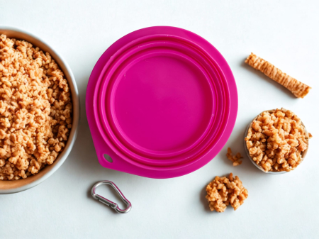 Hrănire - Castron extensibil pliabil pentru animale, mărime mică