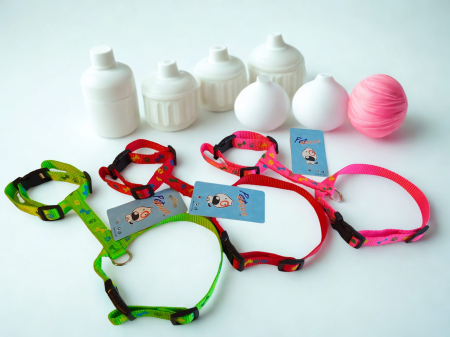 Plimbare - Ham pentru câini din chingă, tip C, reglabil, mărime S–M