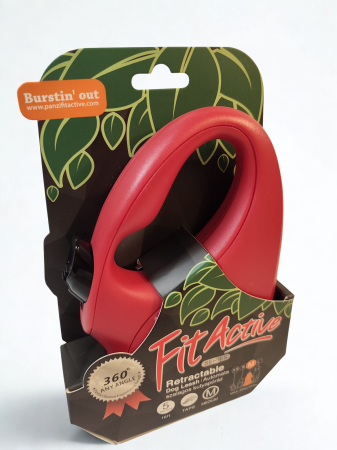 Lesă retractabilă FitActive pentru câini, bandă, 5 m, mărime M, până la 25 kg [1]