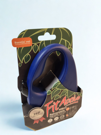 Plimbare - Lesă retractabilă FitActive pentru câini, bandă, 5 m, mărime S, până la 15 kg