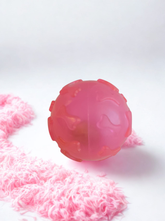 Joacă - Minge din cauciuc cu clopoțel pentru câini, 7 cm