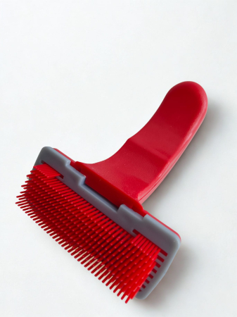 Îngrijire - Perie pentru animale retractabilă, cu buton de curățare