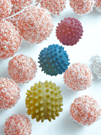 Minge din cauciuc cu țepi pentru câini, 6,5 cm [3]