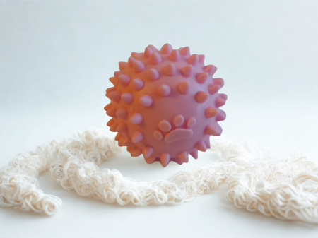 Joacă - Minge din cauciuc cu țepi pentru câini, 6,5 cm